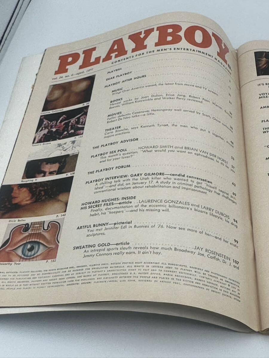 当時物 プレイボーイ PLAYBOY 1977年 雑誌 総合 ドキュメンタリー 写真 古本 本 洋雑誌 洋書 海外版 ビンテージ の画像3