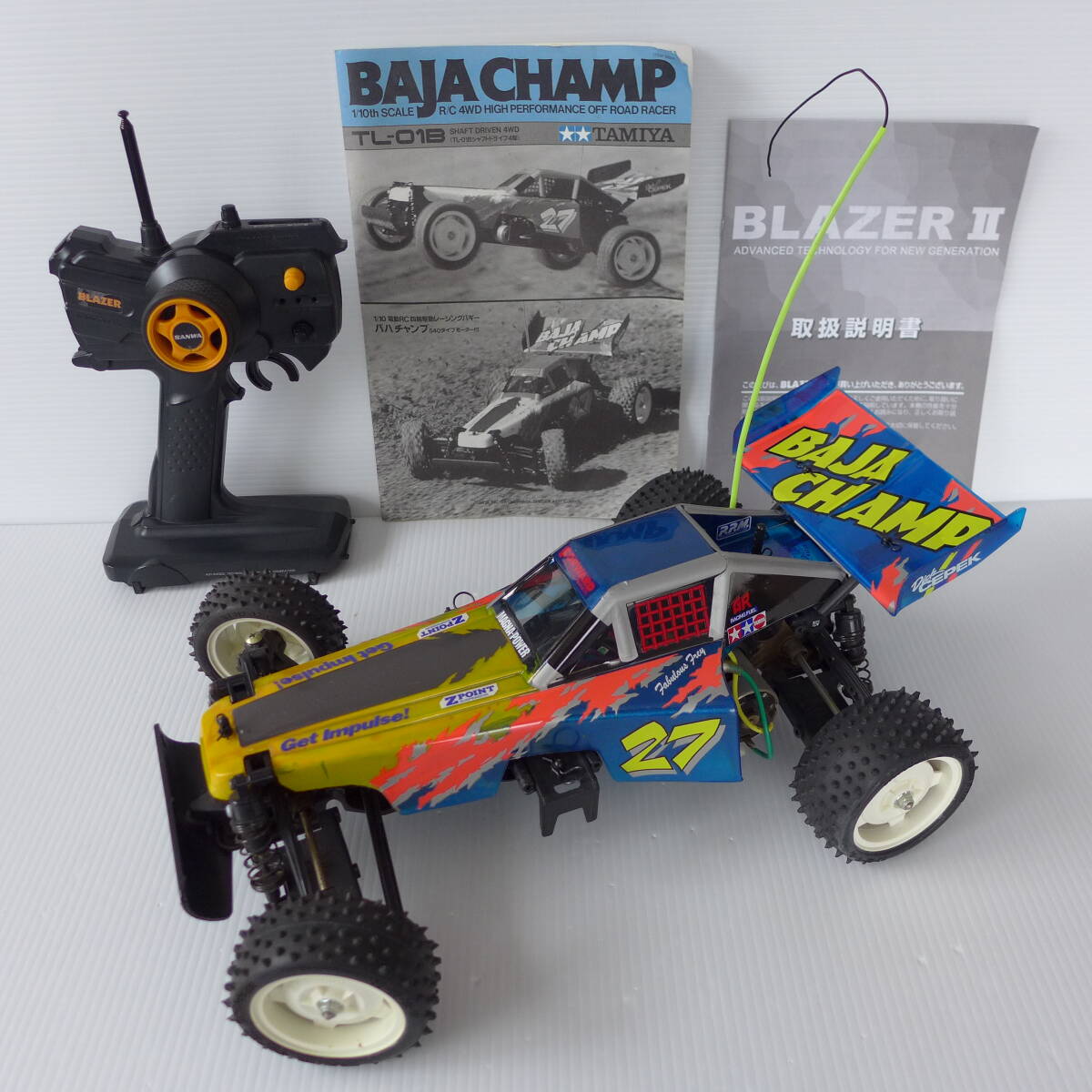 タミヤ バハチャンプ BAJA CHAMP バギー ラジコン 当時物 中古 一式の画像1