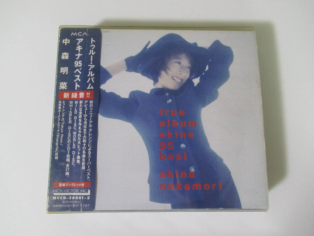 CD/true album akina 95 best/中森明菜/akina nakamori/3枚組/21曲/帯付き/中古品/の画像1