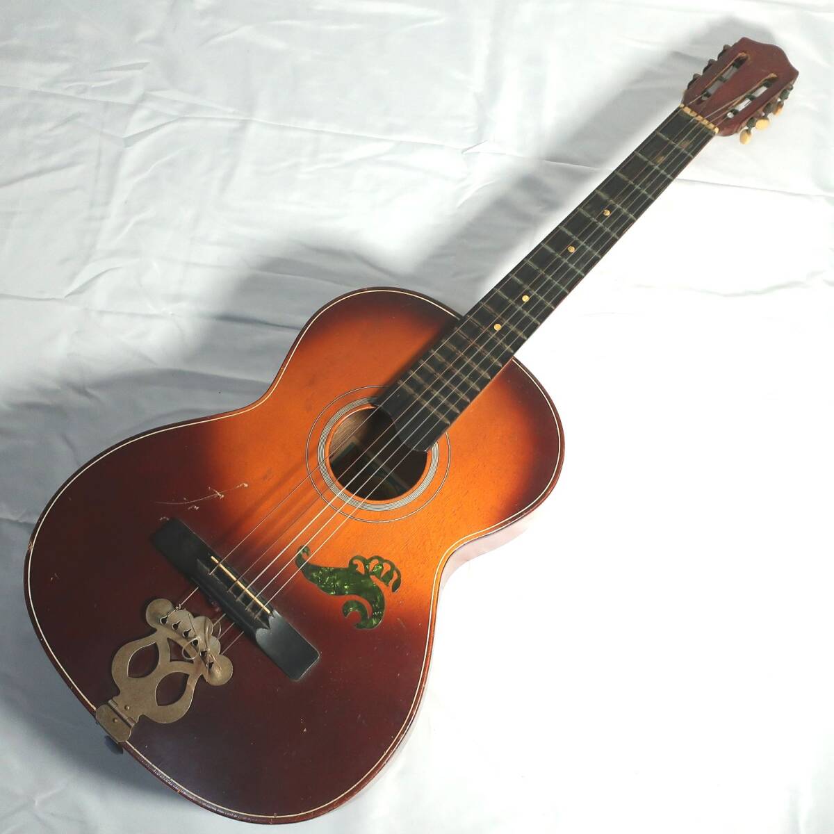 AUROS No.102 アコースティックギター スロテッドヘッド 0フレット仕様 ブランコテールピース 楽器/160サイズ_画像1