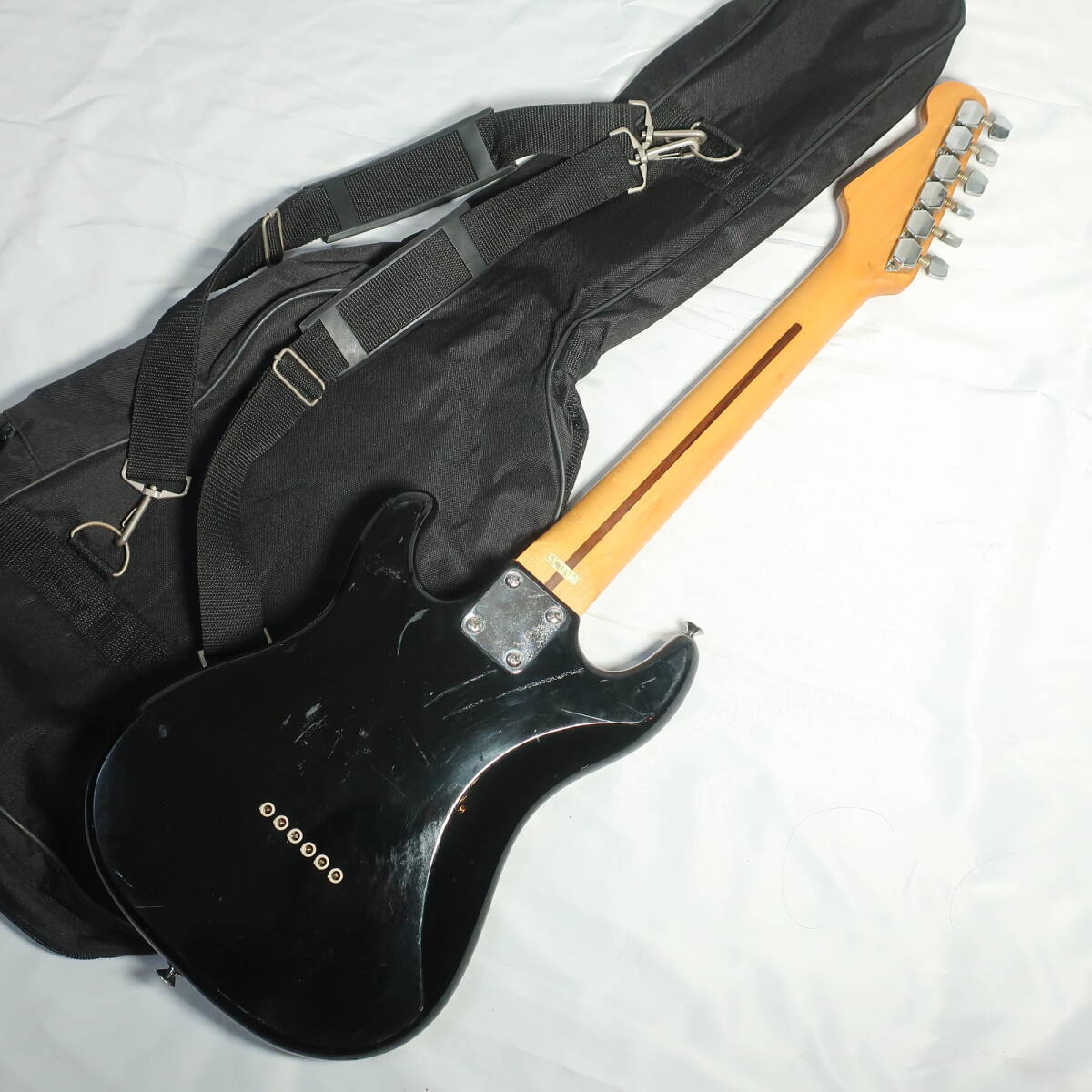 Samick ミニエレキギター MST-B ケース付き ストラトタイプ ブラック サミック 楽器/140サイズの画像2