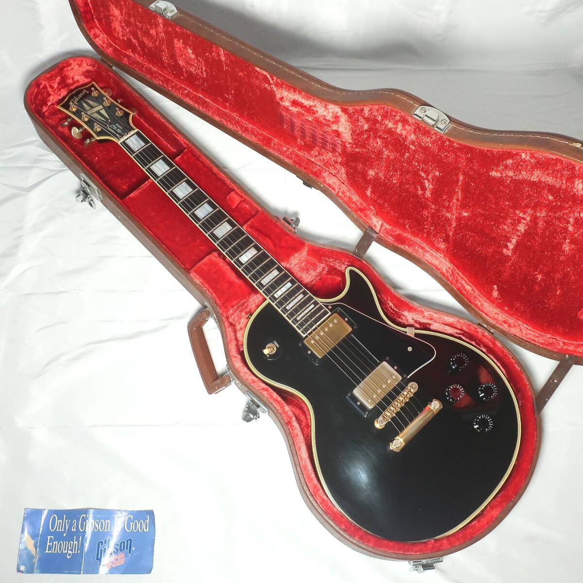 1998年製 Gibson レスポールカスタム ハードケース付 エレキギター エボニー指板 ギブソン 楽器/170サイズ【試奏動画あり】の画像1