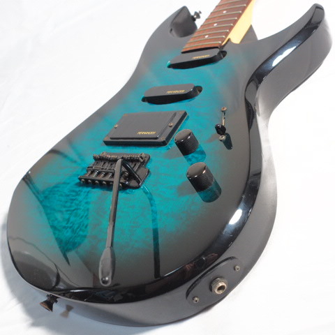 FERNANDES FGZ-400 エレキギター グリーン GOTOHペグ ケース付き 90sフェルナンデス 楽器/160サイズの画像10