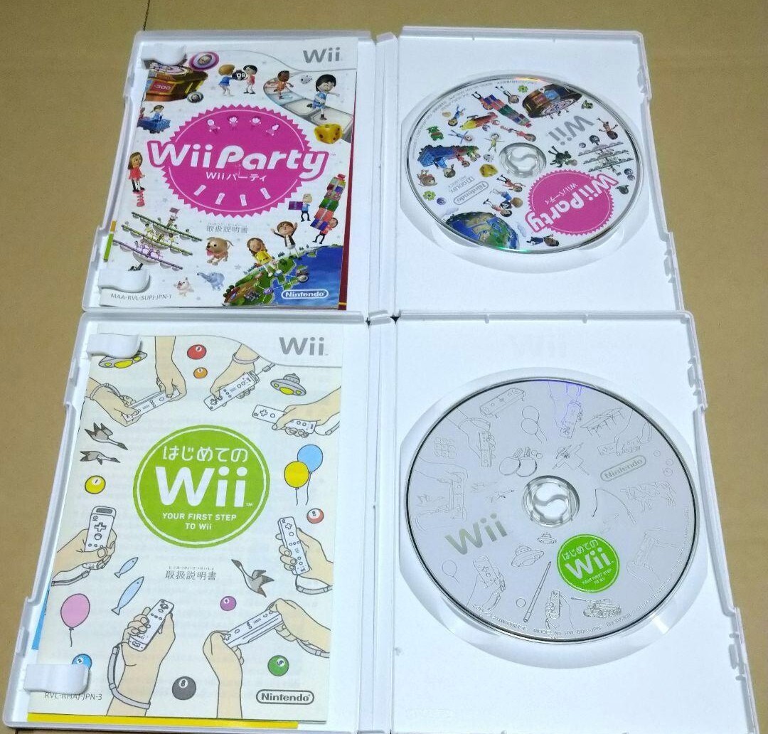 【送料無料】【Wii】 Wii Sports Wiiスポーツ リゾート Wii Party Wiiパーティー はじめてのWii 4点まとめ売り .の画像3