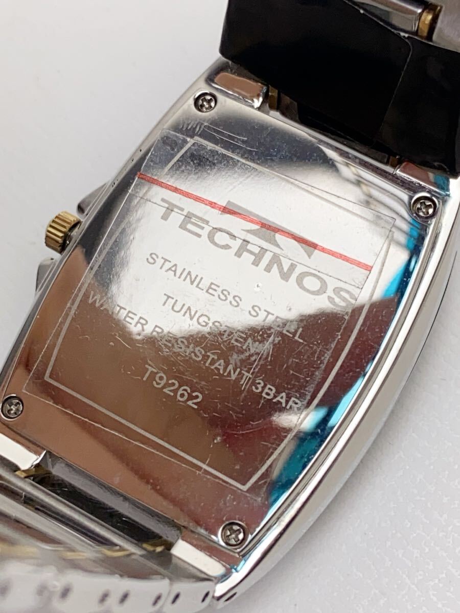 T984 新品 テクノス TECHNOS 腕時計 T9262CH クオーツ 超硬タングステン 1P 定価85,800円 