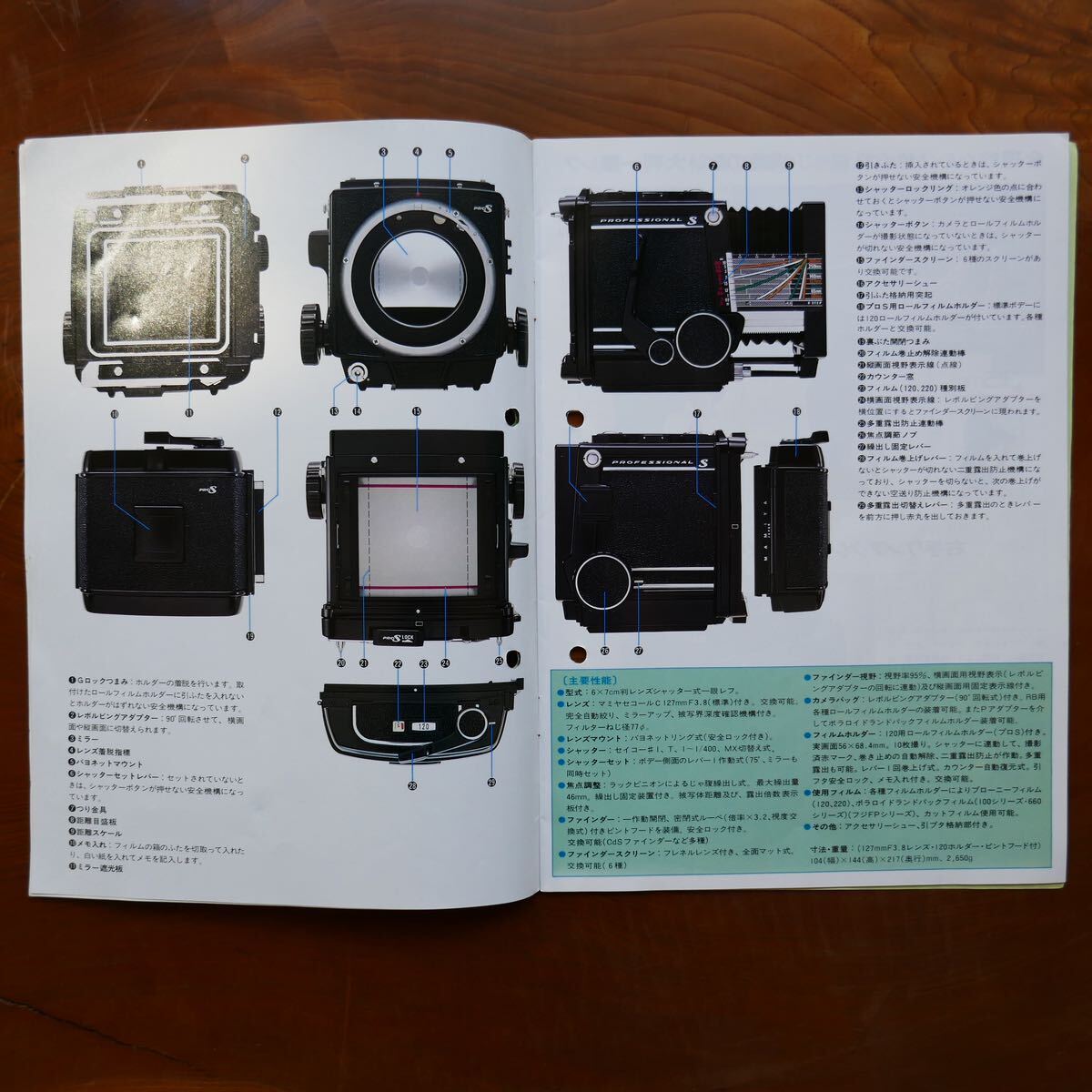 マミヤ RB67 Pro S 120フィルムバック、引き蓋なし！ジャンク！ビニールケース付き！の画像9