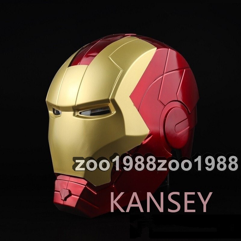  Ironman шлем LED люминесценция съемный PVC производства Captain America ma- bell костюмированная игра костюм Halloween 