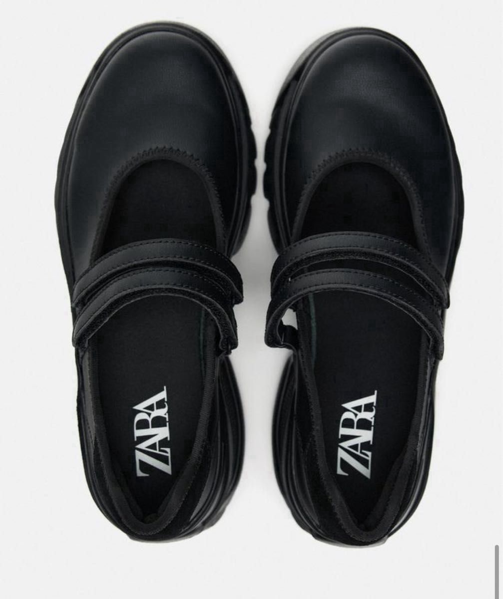 新品タグ付きZARA ザラ バレエフラットスニーカーダブル 新品タグ付きZARA ザラ バレエフラットスニーカーダブル