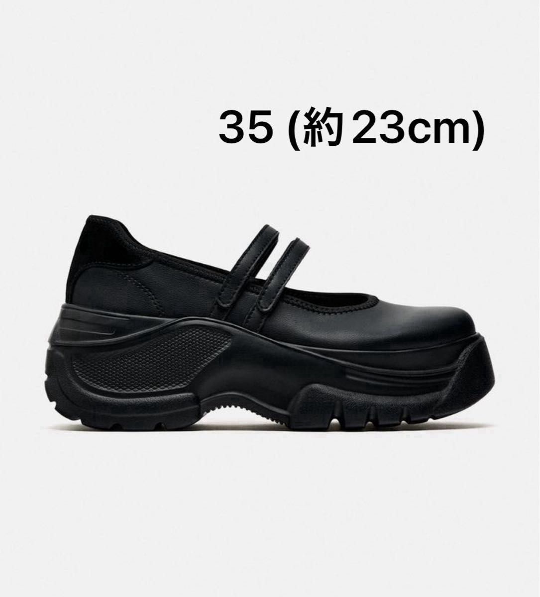 新品タグ付きZARA ザラ バレエフラットスニーカーダブル 新品タグ付きZARA ザラ バレエフラットスニーカーダブル