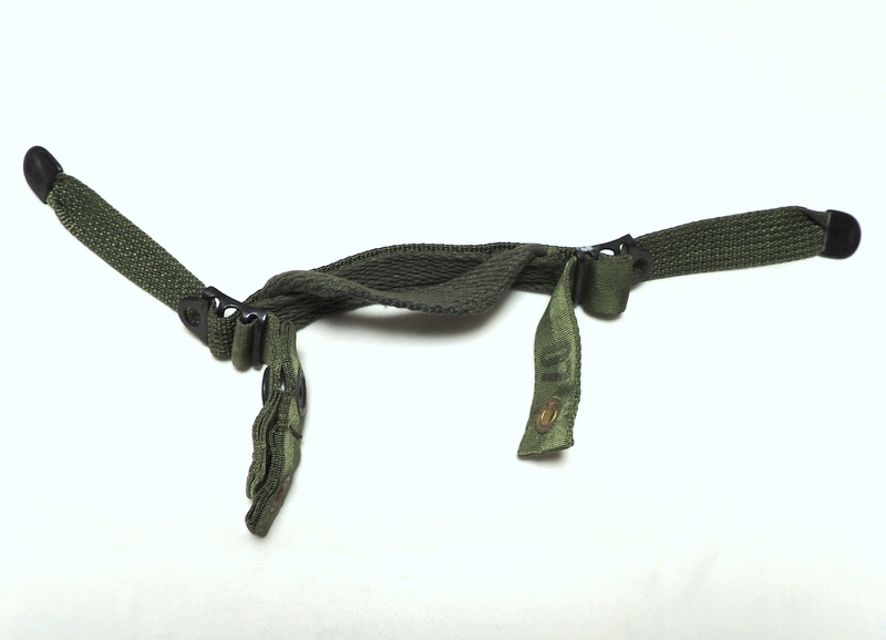 米軍放出品 フリッツヘルメット チンストラップ 顎紐 グリーンの画像1