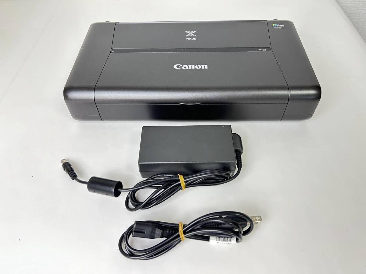 [ 送料無料&通電確認済&ジャンク品] Canon キャノン インクジェットプリンター PIXUS IP110 モバイルコンパクト A4対応_画像1