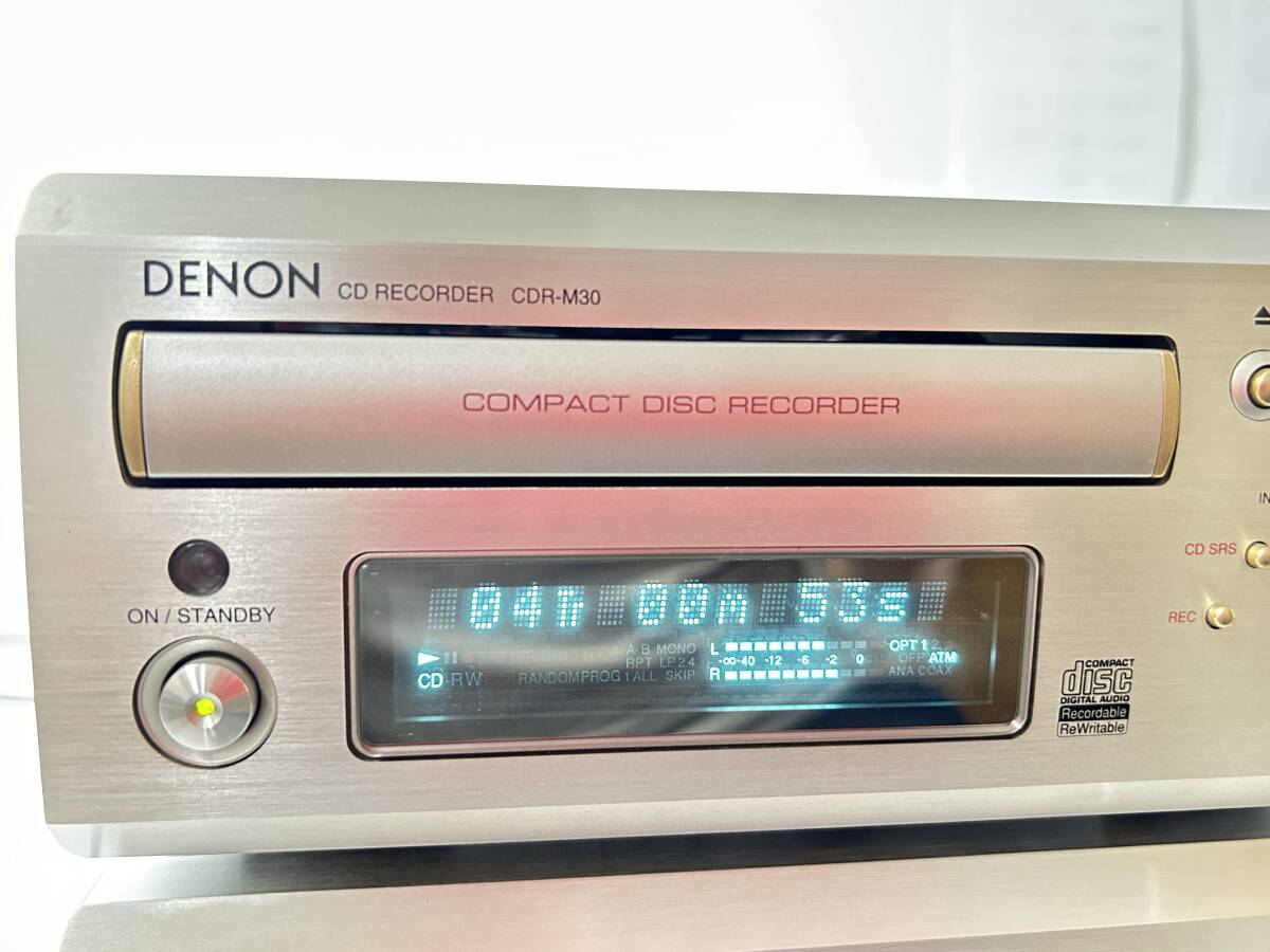 [ free shipping & beautiful goods & operation goods ] * early one winning * DENON Denon CD recorder CDR-M30 accessory equipped 