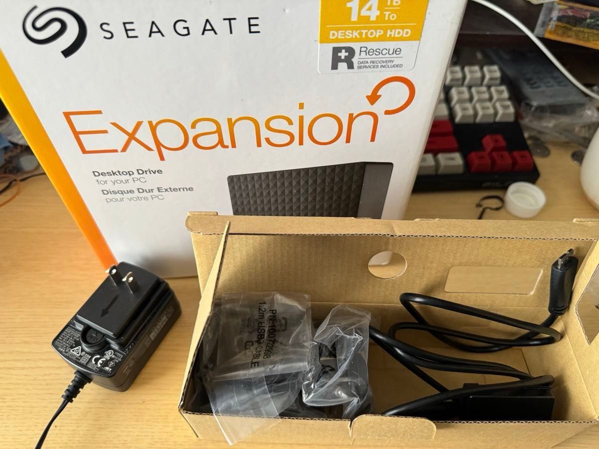 Seagate 14TB HDD 外付けハードディスク STEB14000400(CMR)