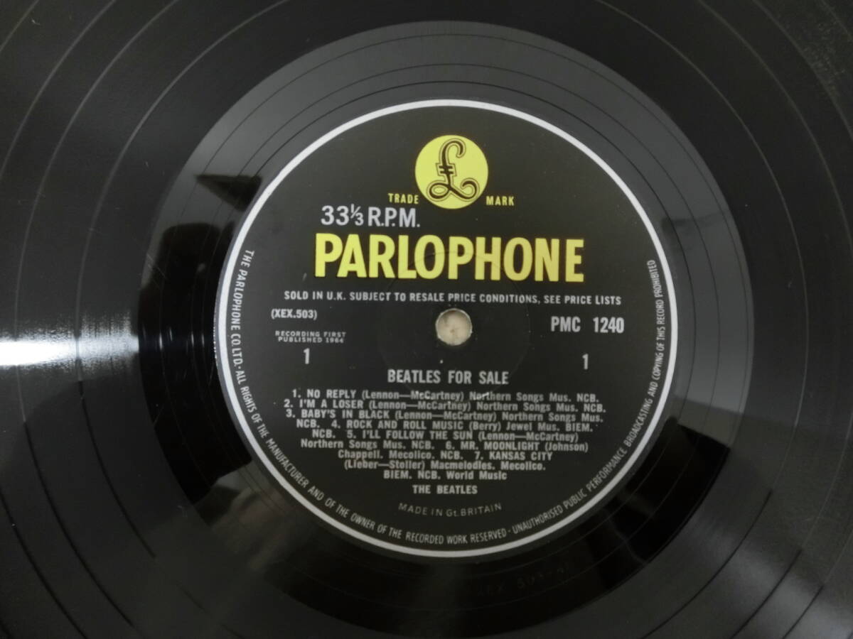 UK Origi Mono EX/EX★Matrix:-4N/-3N★Beatles For Sale★KT★Beatles_画像9