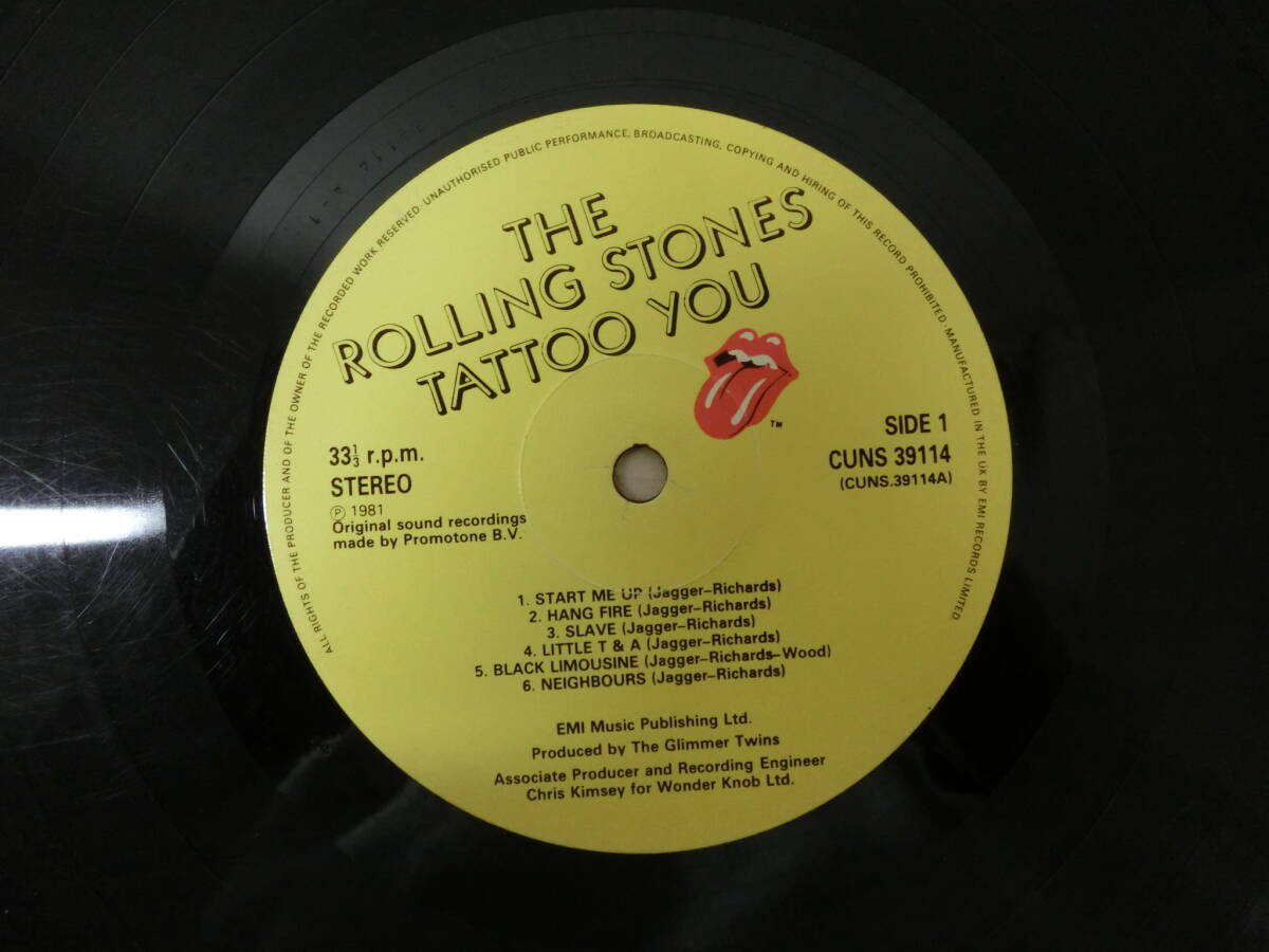 UK Original Stereo★Tattoo You★初回Matrix:A-1/B-2★The Rolling Stonesの画像8