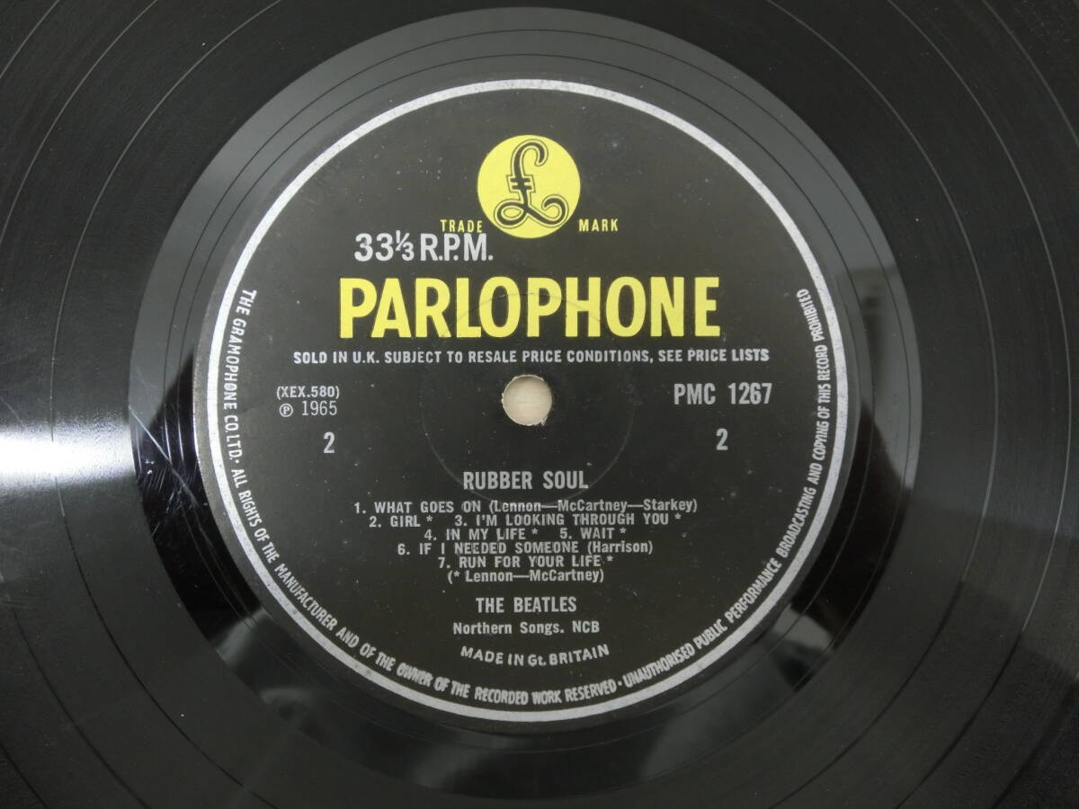 UK Origi Mono★Rubber Soul★Garrod & Lofthouse Ltd.★Matrix:-4/-4★KT★Beatlesの画像9