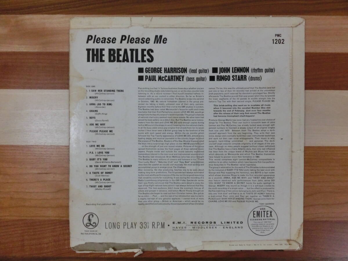 【ジャンク】UK Origi Mono 3rd 33 1/3★Ernest J. Day★Please Please me★Matrix:-1N/-1N★Beatlesの画像7