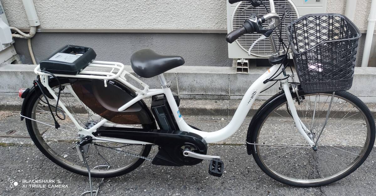 ヤマハ　電動自転車　PAS with 中古　※説明文必ずお読みください　引き取り限定_画像1