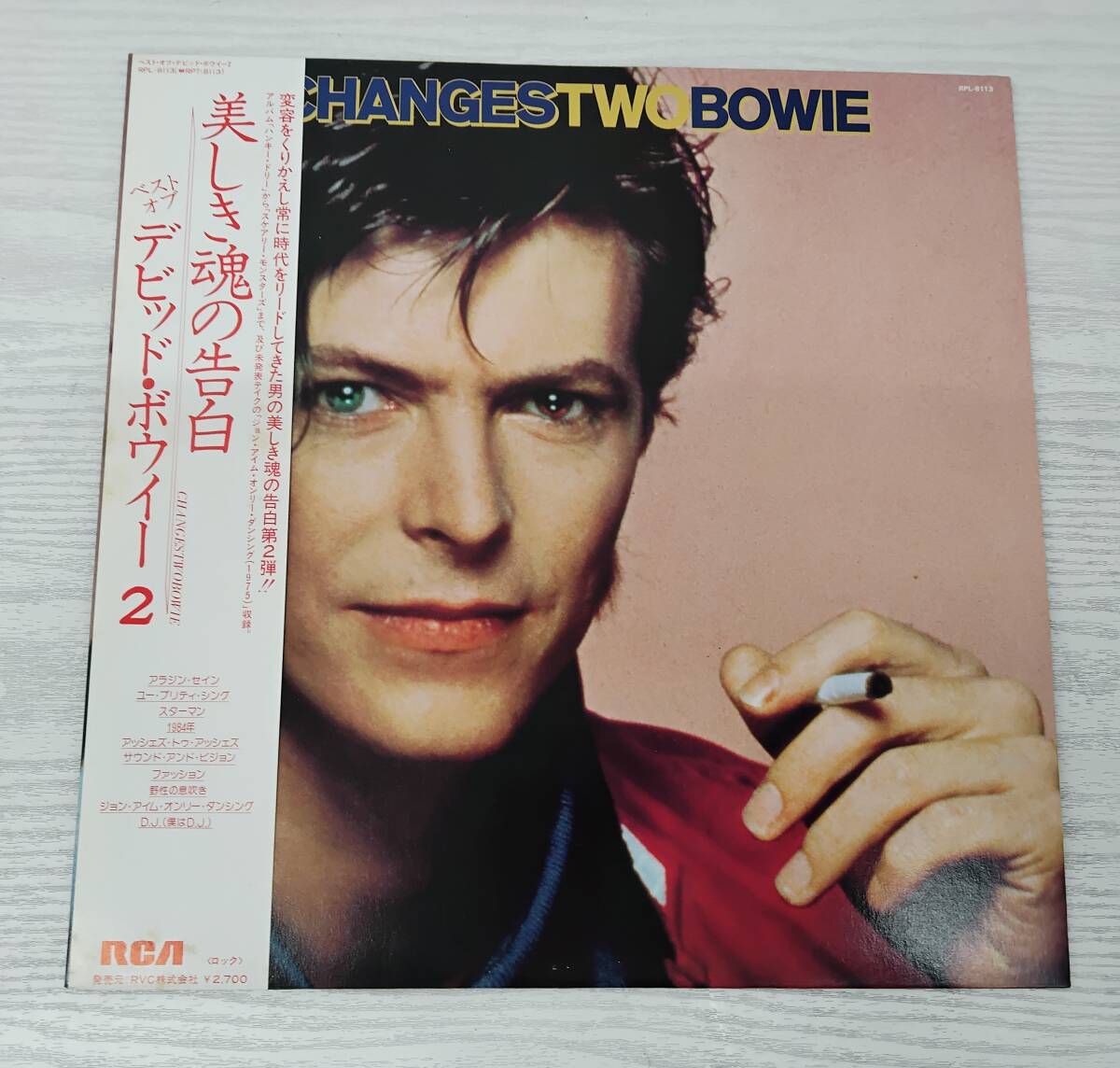 LP　デビッド・ボウイー david bowie　美しき魂の告白 2 changes two bowie　洋楽　試聴未確認　中古　ジャンク_画像2