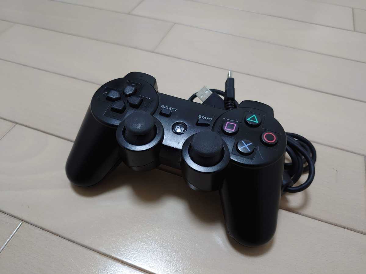  prompt decision * free shipping *PS3* genuine products * controller * black *USB cable attached 