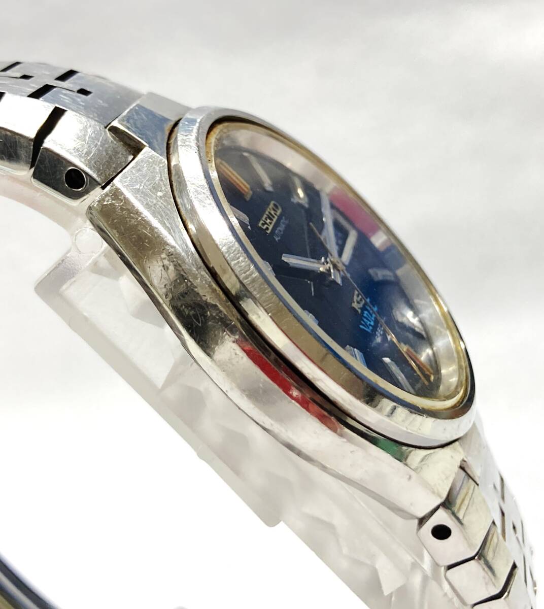 SEIKO KS キングセイコー 5246-6040 VANAC バナックスペシャル 自動巻 腕時計 デイデイト シルバーカラー メンズ ジャンク品の画像4