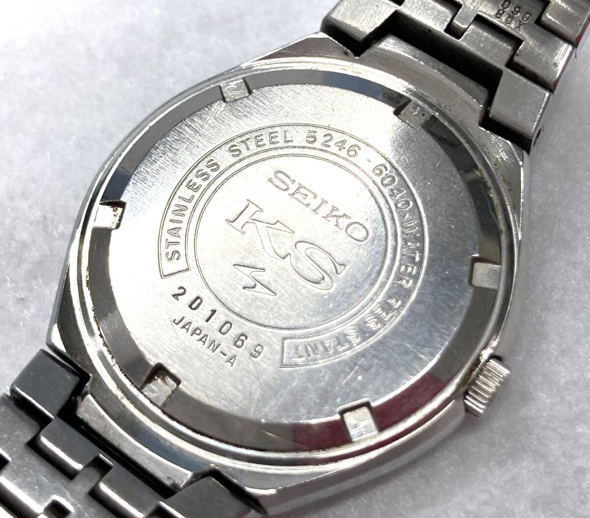 SEIKO KS キングセイコー 5246-6040 VANAC バナックスペシャル 自動巻 腕時計 デイデイト シルバーカラー メンズ ジャンク品の画像8