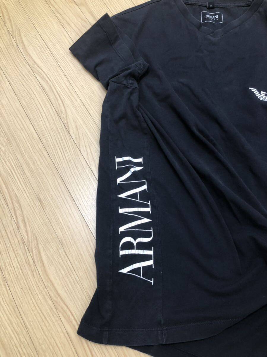 ARMANI JEANS/アルマーニジーンズ/VネックTシャツ/XLサイズ/ネイビー_画像5