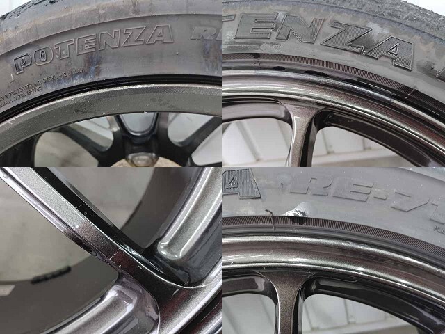 WRX STi RAYS VOLK RACING ZE40 18インチ アルミ 4本セット 265/35R18 BSポテンザRE-71RS 18×10J＋39 18×9.5ＪPCD114.3 5穴の画像6