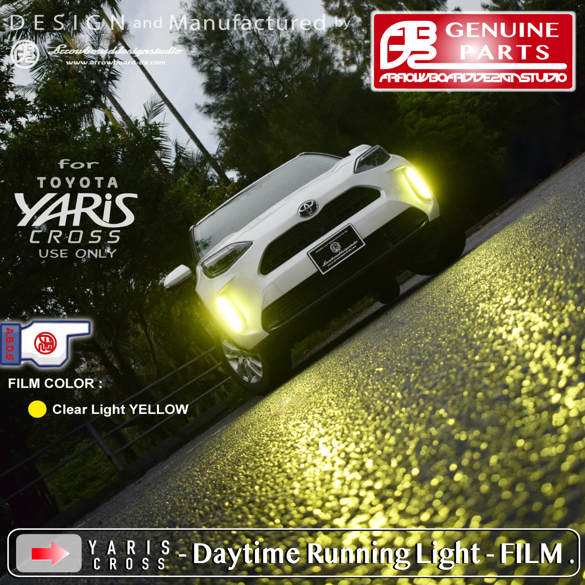 YARIS CROSS - * daylight winker clear color film ( 2 set ) / Yaris Cross / ArrowBoardDesignStudio / ABDS-YARICRO-DWF