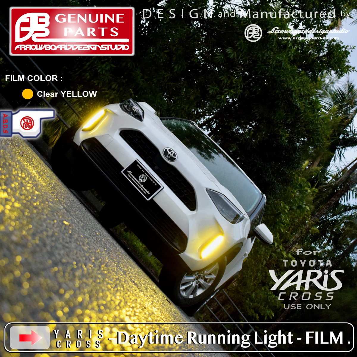 YARIS CROSS - * daylight winker clear color film ( 2 set ) / Yaris Cross / ArrowBoardDesignStudio / ABDS-YARICRO-DWF