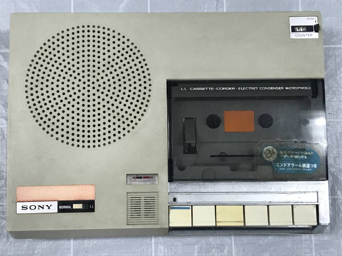 SONY ソニー テープレコーダー TC-1165 カセットレコーダー 音響機器 家電製品 昭和レトロ 時代物 アンティーク 趣味 コレクターの画像2