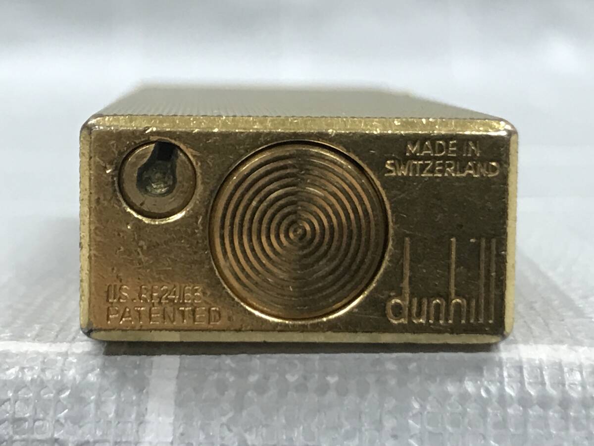 dunhill ダンヒル US.RE24163 PATENTED ローラー式 ガスライター ゴールド ライター 喫煙具 未着火 アンティーク 趣味 コレクター の画像10