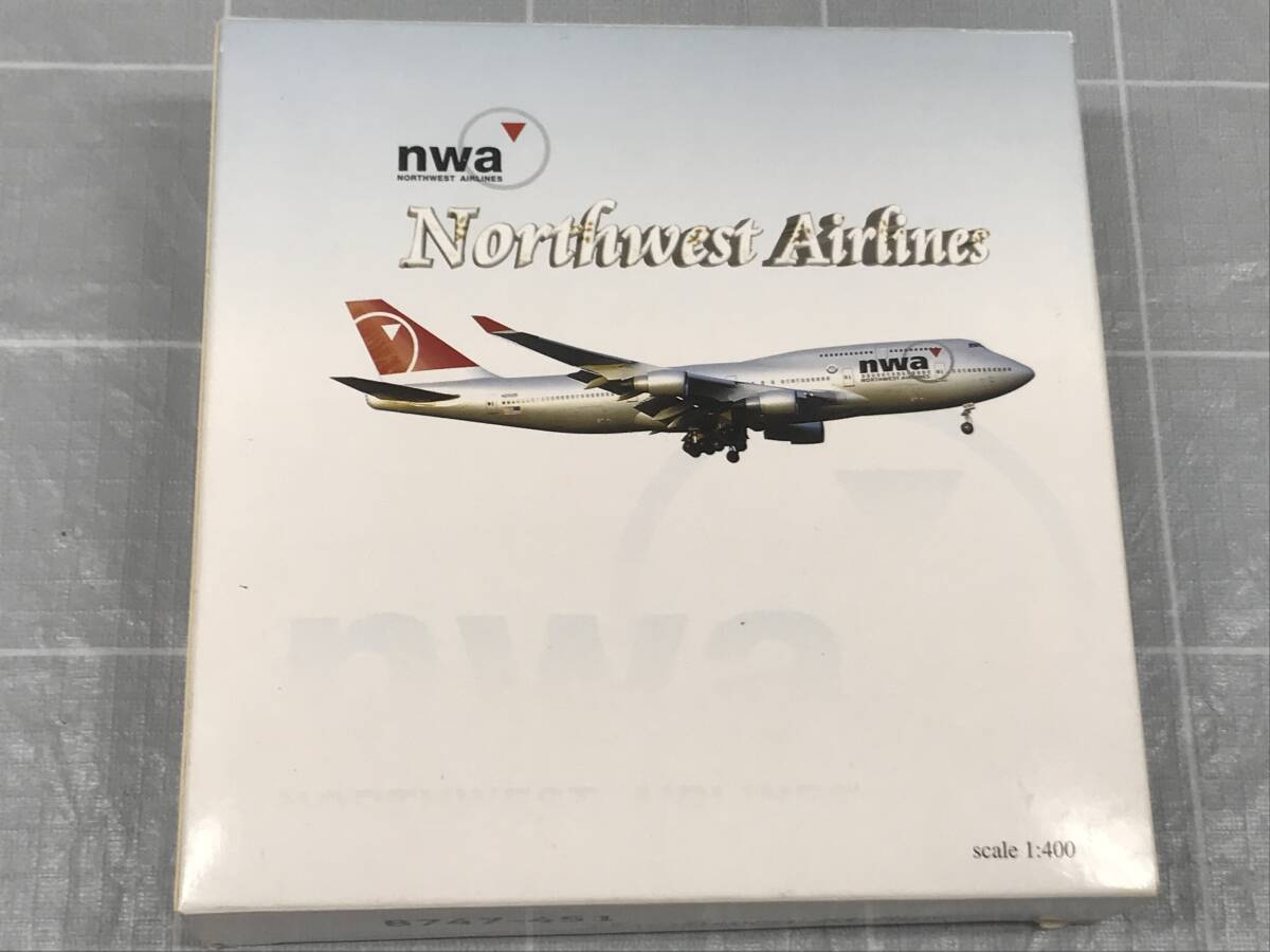 Navigator BOEING ボーイング 747-451 nwa NORTHWEST AIRLINES N661US 1:400 模型 旅客機 航空機 飛行機 ホビー 玩具 趣味 コレクターの画像1