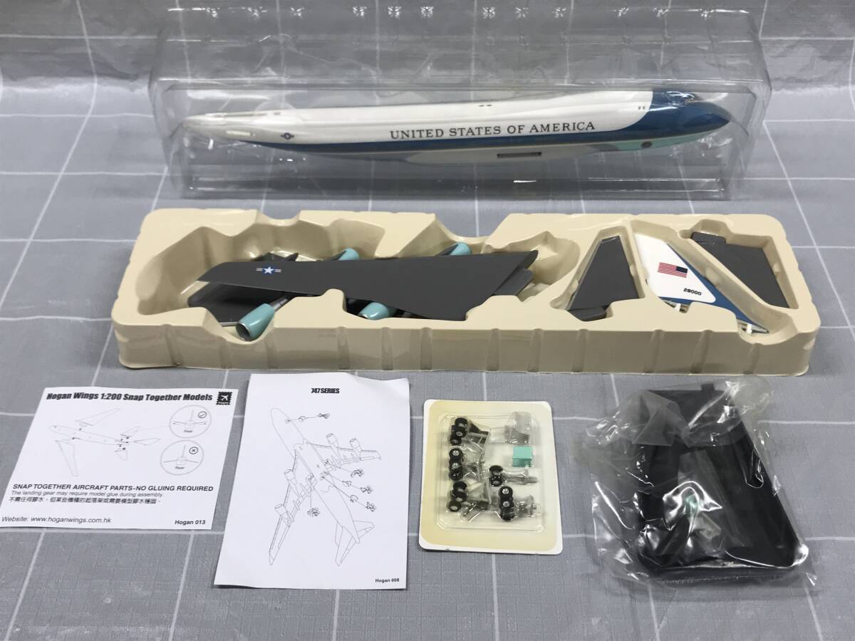 hogan Hogan BOEINGbo- wing 747-200 US Air Force One 1:200 SCALE America Air Force one airplane model hobby hobby collector 