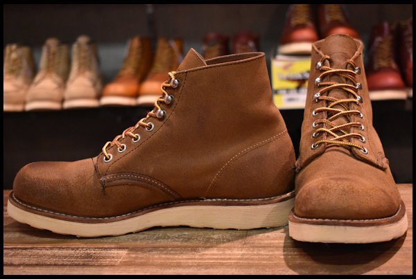 【8D 美品 09年】レッドウィング 8181 スエード アイリッシュセッター 茶 ミュールスキナー プレーントゥ ブーツ redwing HOPESMORE