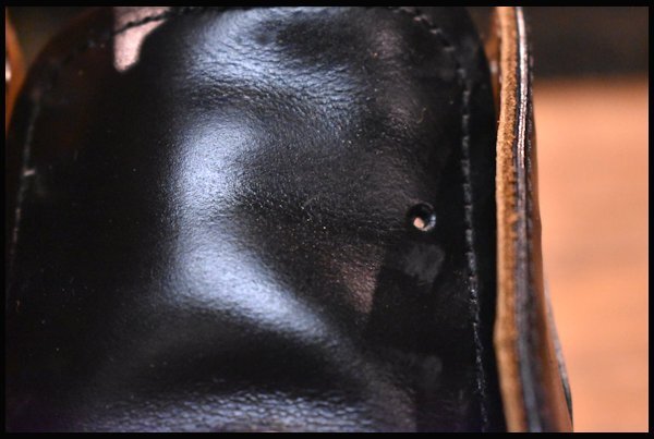 【7D 美品 21年】レッドウィング 101 ポストマン シューズ 黒 ブラック シャパラル ローカット 編み上げ ブーツ redwing HOPESMOREの画像8