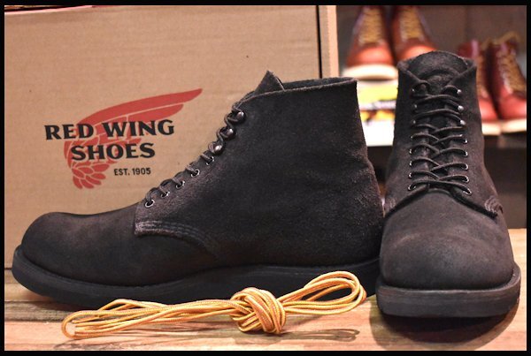 [8.5D box attaching superior article Arrows special order 19 year ] Red Wing 1989 suede Irish setter black rough out boots redwing HOPESMORE