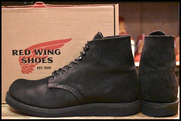 [8.5D box attaching superior article Arrows special order 19 year ] Red Wing 1989 suede Irish setter black rough out boots redwing HOPESMORE