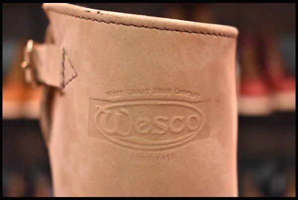 【8E 美品 13年】WESCO ウエスコ カスタムボス バーラップ 11インチハイト ビブラム100シングル ベージュ ブーツ BOSS HOPESMOREの画像8