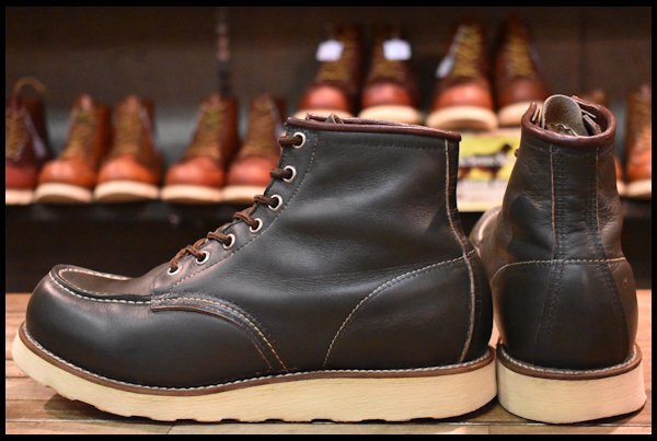 【7.5E 良品 犬タグ 98年】レッドウィング 8180 アイリッシュセッター 緑 カンガタン グリーン 編み上げ ブーツ redwing HOPESMORE_画像4