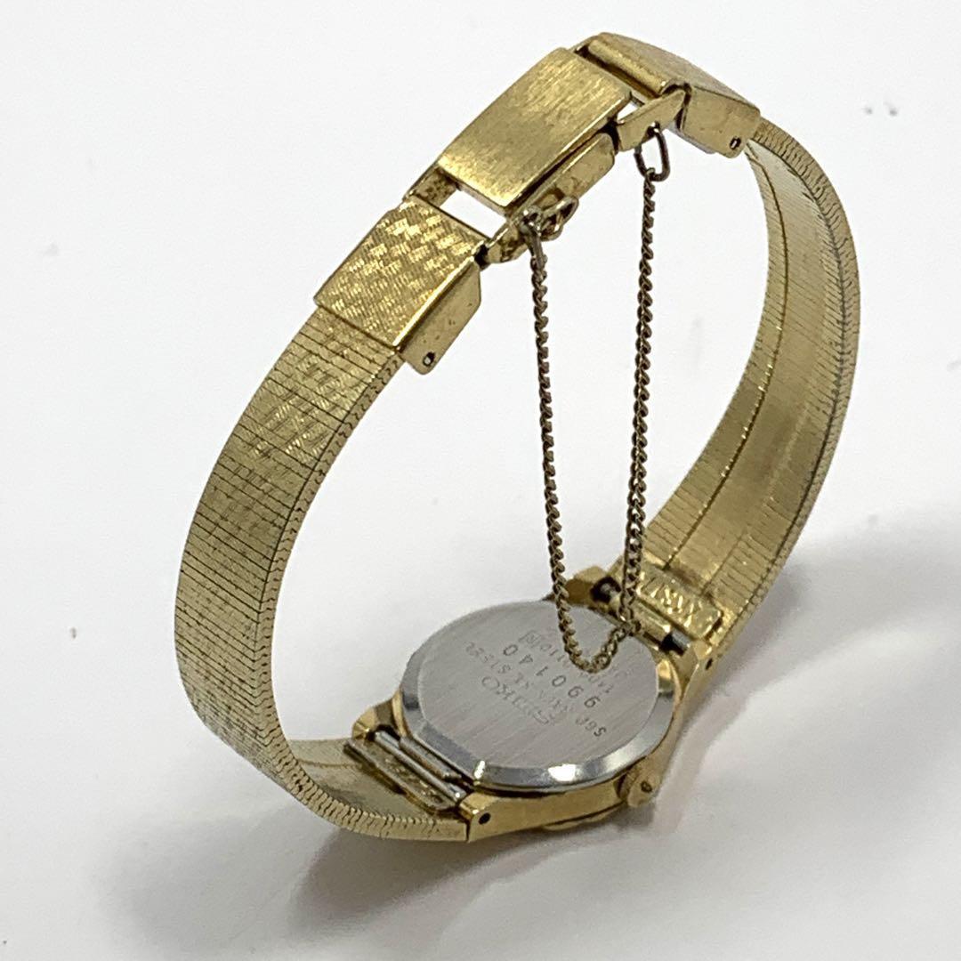 190 SEIKO セイコー レディース 腕時計 ゴールド 新品電池交換済 クオーツ式 人気 希少 ビンテージ レトロ アンティーク