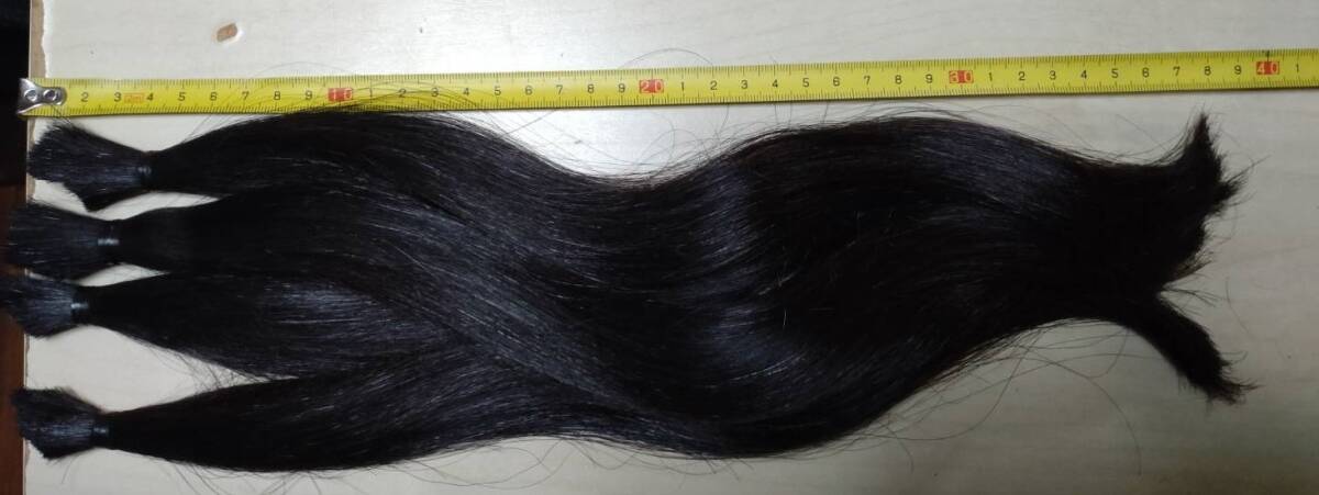 毛束 髪束 髪の毛 日本人 38cm 126gの画像5