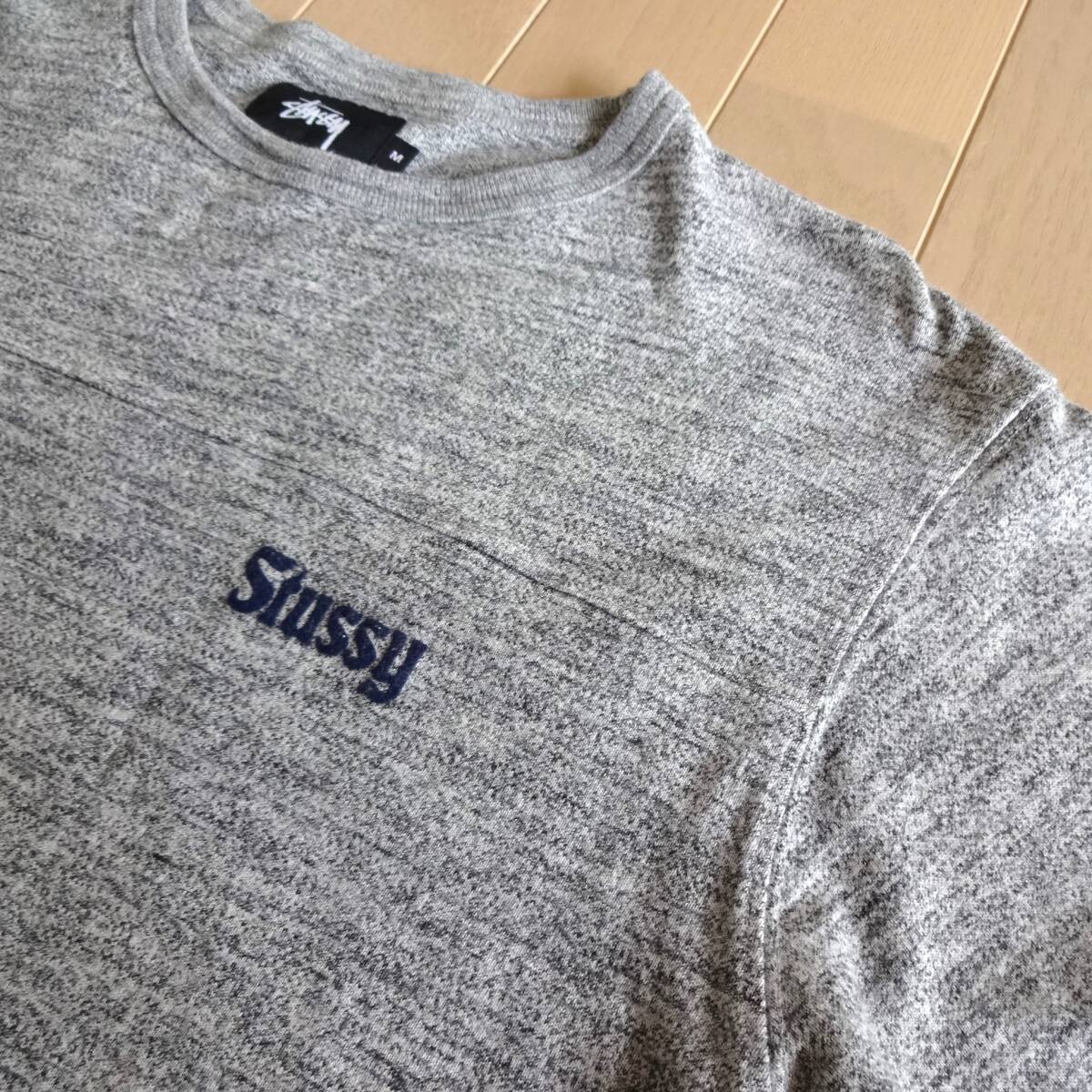  стоимость доставки 520 иен #STUSSY 7 минут длина футболка ... серый M# Stussy серый хоккей рубашка Rugger рубашка # футболка с длинным рукавом рубашка с длинным рукавом long T одноцветный 