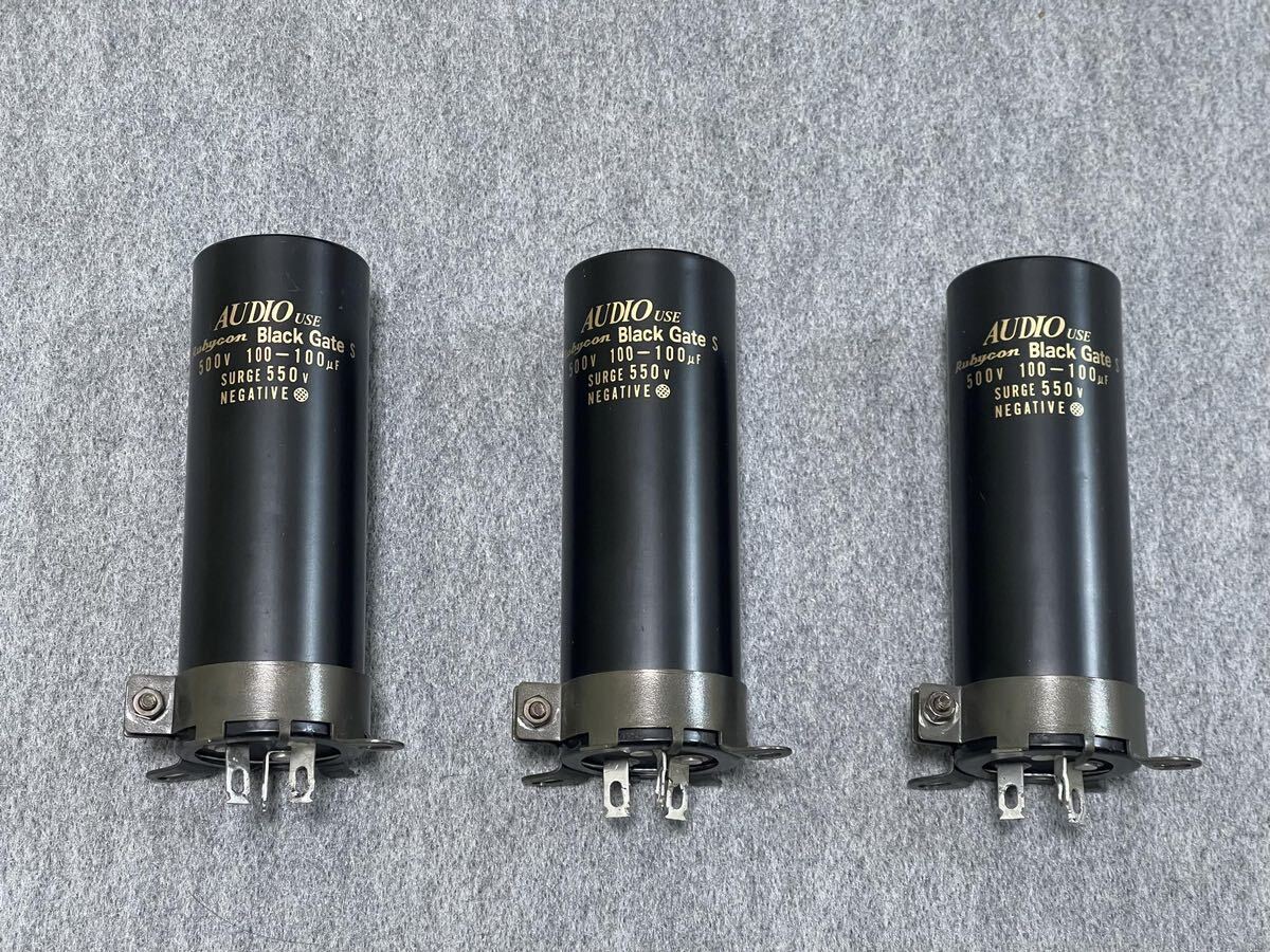 Rubycon black gate S. 500V 100uf-100uf! vacuum tube pair. parts!3ps.