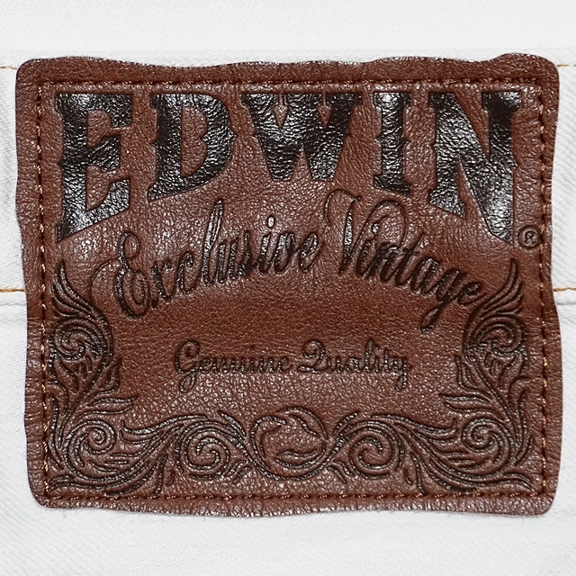 即決★新品!EDWIN★メンズW36≒96㎝ エドウィン403XVS ExclusiveVintage ストレートデニム ホワイト 白 未使用 フラップポケット ジーンズ