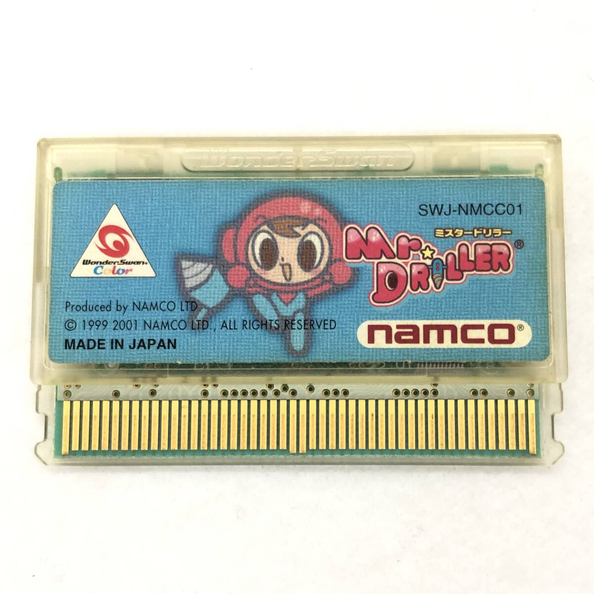 Wonder Swan Color / Mr.DRILLER / namco / ワンダースワン カラー / ミスタードリラー / SWJ-NMCC01 / WSC / ケース付き / 現状品の画像3