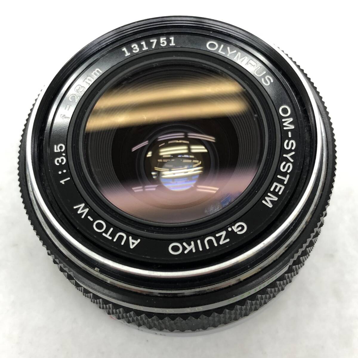OLYMPUS / OM-SYSTEM 28mm / G.ZUIKO AUTO-W 1:3.5 f=28mm / 3.5/28 / オリンパス / 一眼カメラ用 / 単焦点レンズ / ケース他付き / 現状品_画像5
