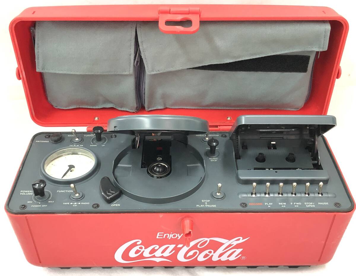 １円スタート TEAC ティアック PC-D10 CDラジカセ Coca-Cola コカ・コーラ ジャンク 非売品 動作未確認 ジャンク品の画像1