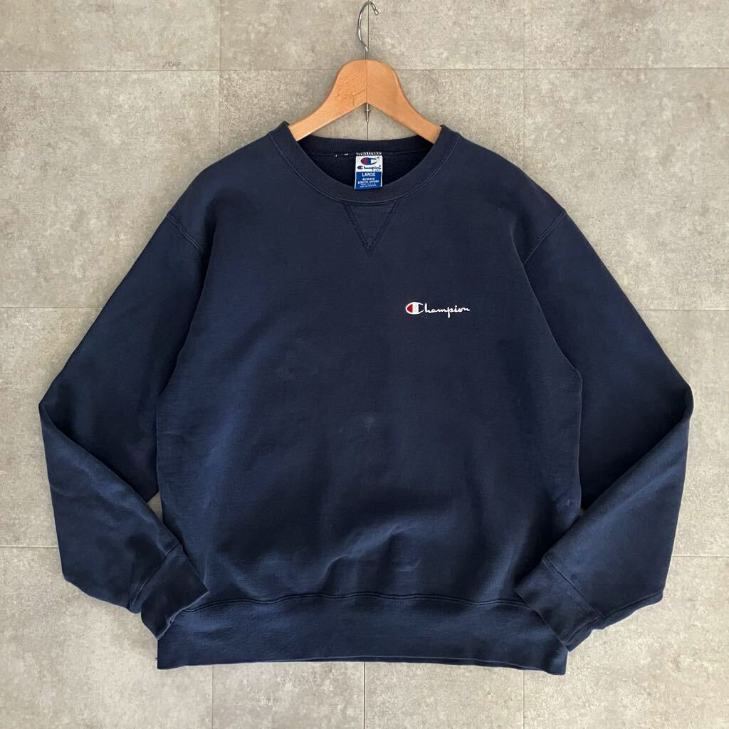 ●USA製 Vintage チャンピオン Champion スウェットシャツ/ロゴ刺しゅう/古着/リバースウィーブ/アメカジ_画像1