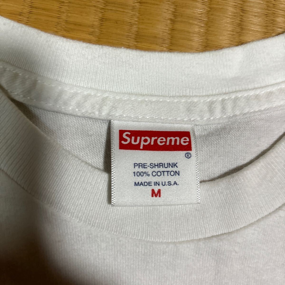 Supreme x ファラオサンダース コラボ バクプリ入り フォト Tシャツ 白M レア Tee box logo ジャズ